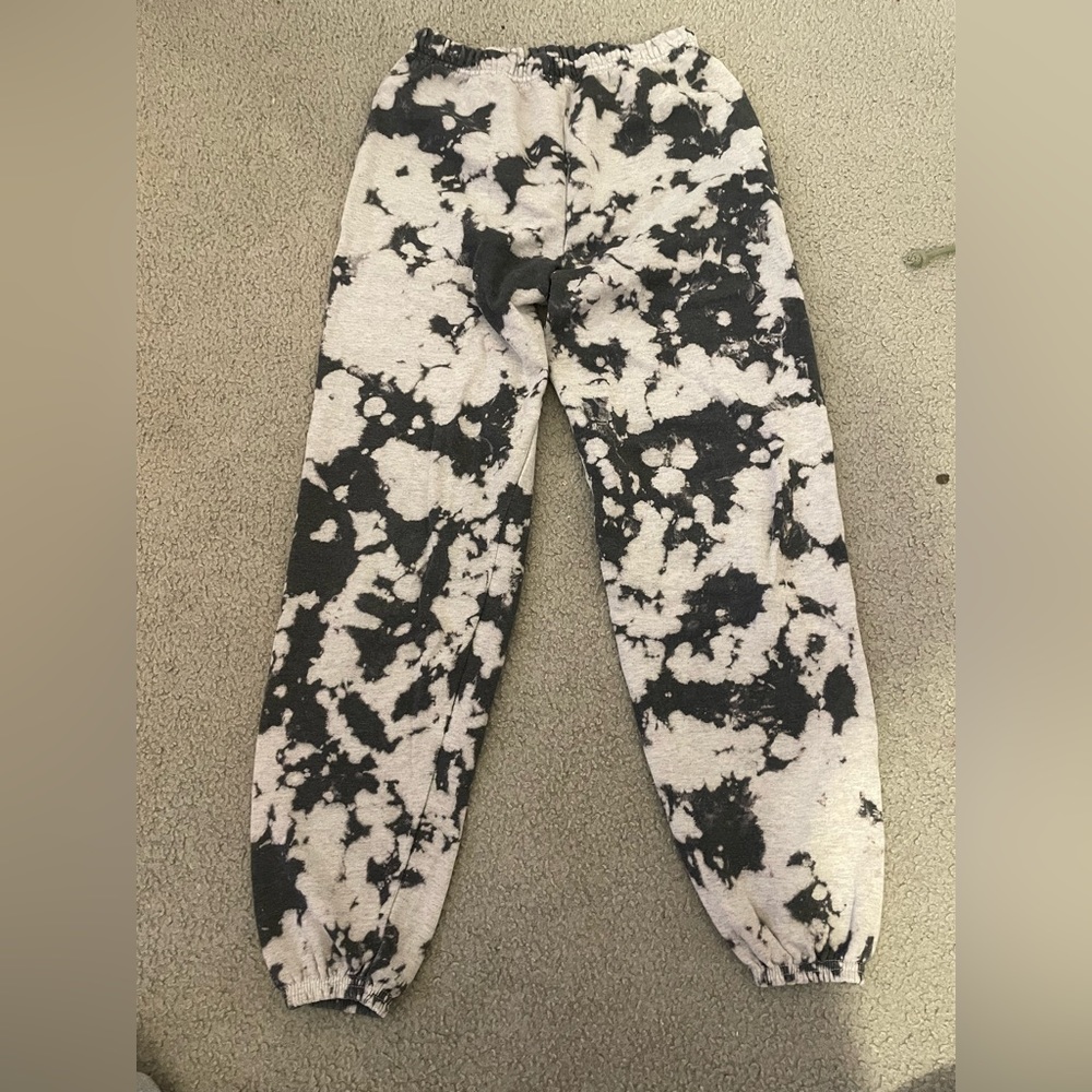 Gray Marble Design Sweatpants